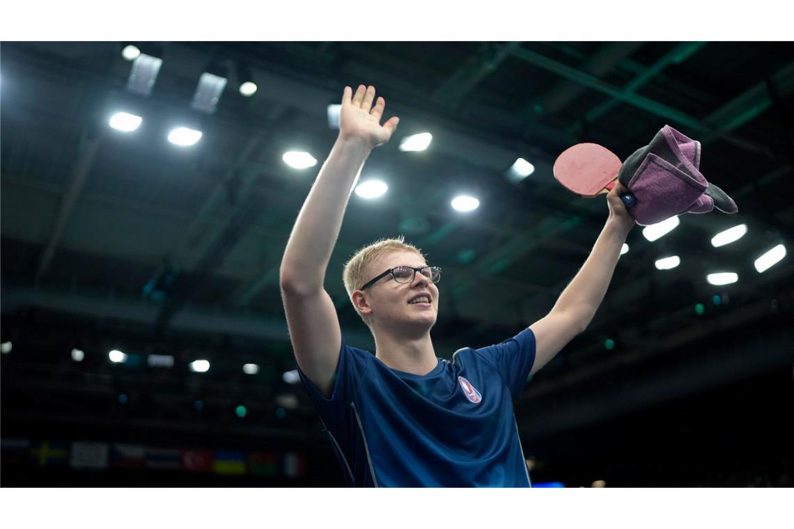 Franzosen zu stark: Tischtennis-Team verliert EM-Halbfinale Frankreichs Tischtennis-Star Felix Lebrun.