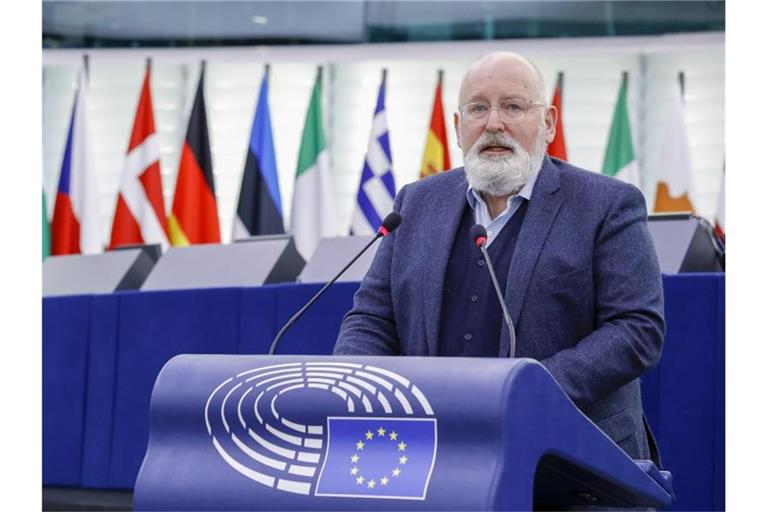 Frans Timmermans, geschäftsführender Vizepräsident der Europäischen Kommission, will, dass die EU bei der Energieversorgung unabhängiger wird. Foto: Julien Warnand/EPA / POOL/AP/dpa