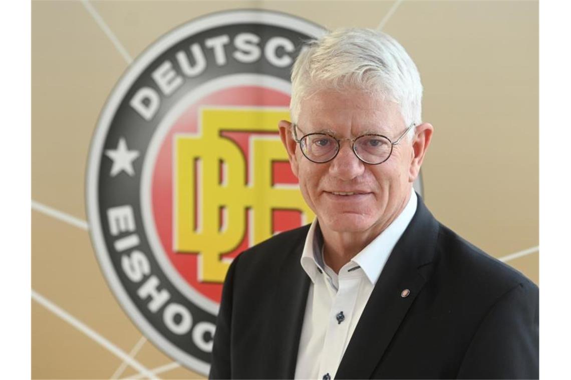 Franz Reindl ist der Präsident des deutschen Eishockey-Bundes (DEB). Foto: Tobias Hase/dpa
