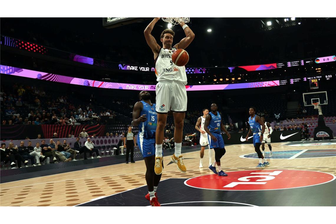 "Heute durfte jeder mal": Höchster EM-Sieg der Basketballer Franz Wagner beim Abschluss.