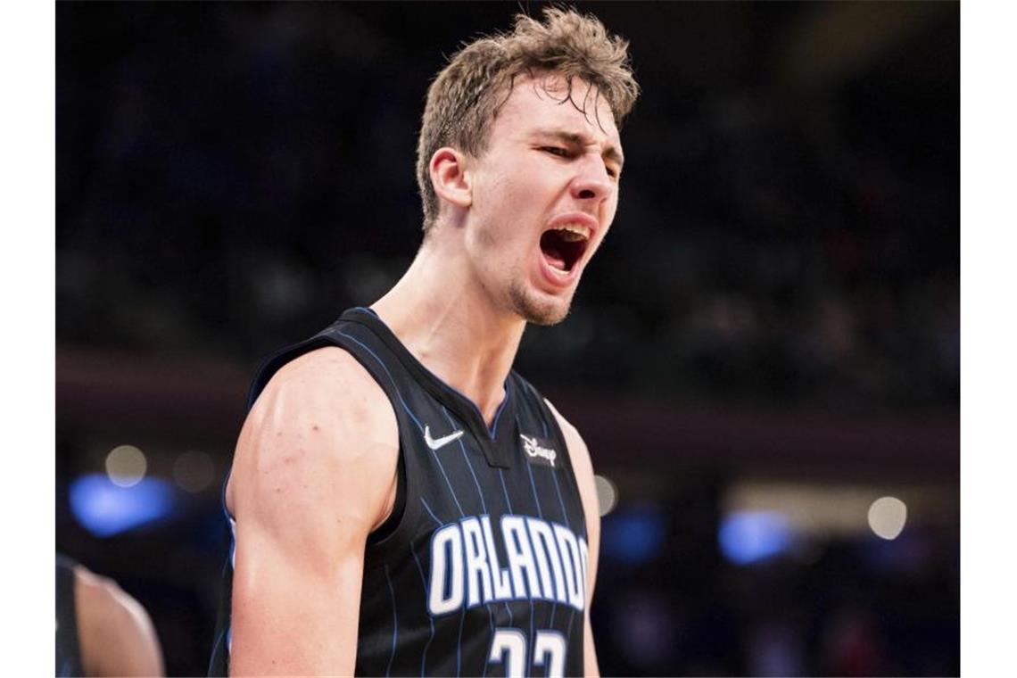Franz Wagner gewinnt mit Orlando gegen Schröders Rockets Franz Wagner steuerte beim Sieg gegen die Rockets 13 Punkte und acht Rebounds bei. Foto: Jessie Alcheh/AP/dpa/Archiv