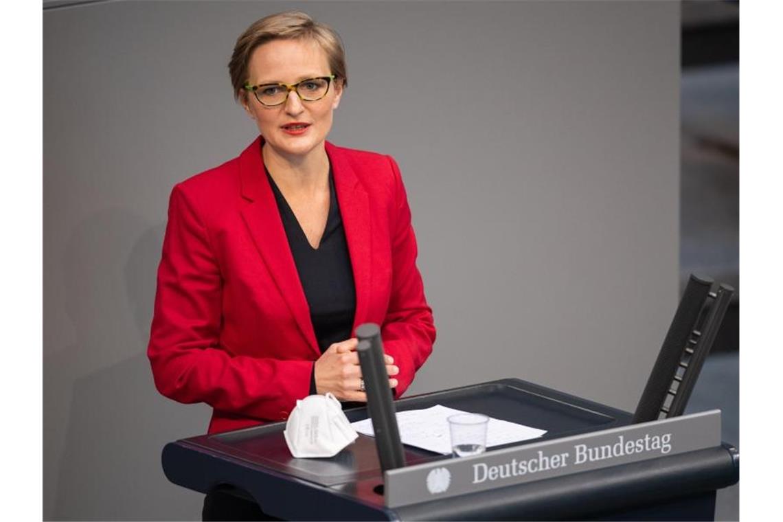 Franziska Brantner spricht im Bundestag. Foto: Christophe Gateau/dpa/Archivbild