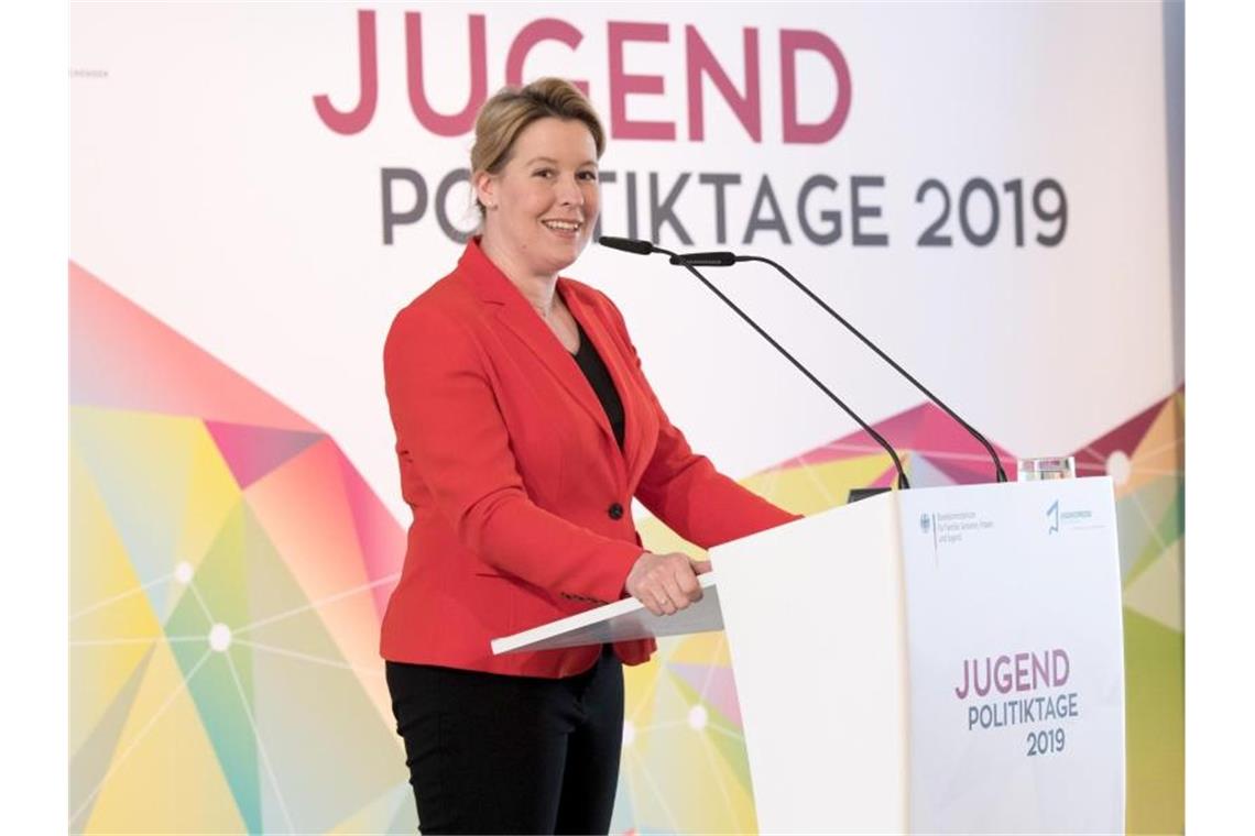 Franziska Giffey eröffnet die Jugendpolitiktage. Foto: Jörg Carstensen