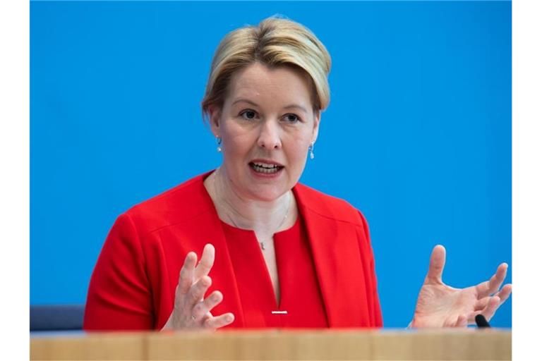 Franziska Giffey von der SPD ist Bundesfamilienministerin. Foto: Bernd von Jutrczenka/dpa-Pool/dpa