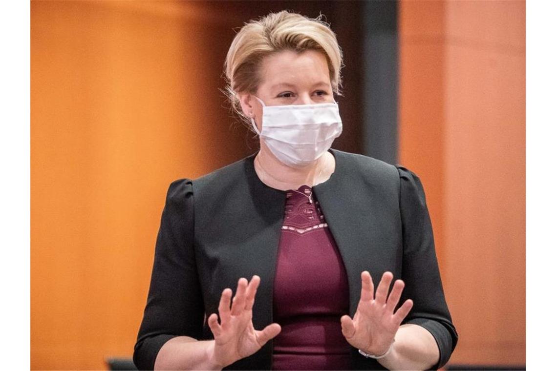 Giffey will Berliner SPD wieder zur Volkspartei machen Franziska Giffey will die Partei in den Wahlkampf im kommenden Jahr führen. Foto: Michael Kappeler/dpa-pool/dpa