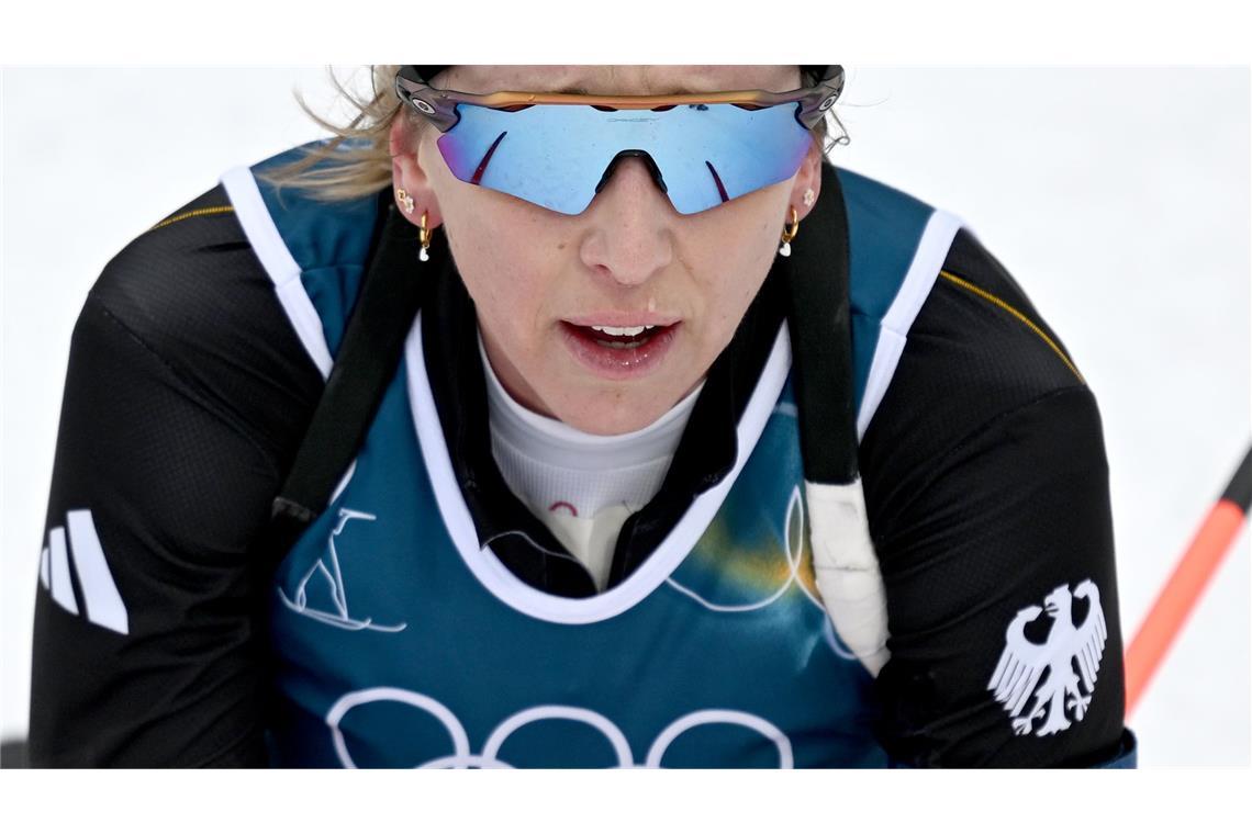 Franziska Preuß hat ihre Medaillenchancen vergeben.