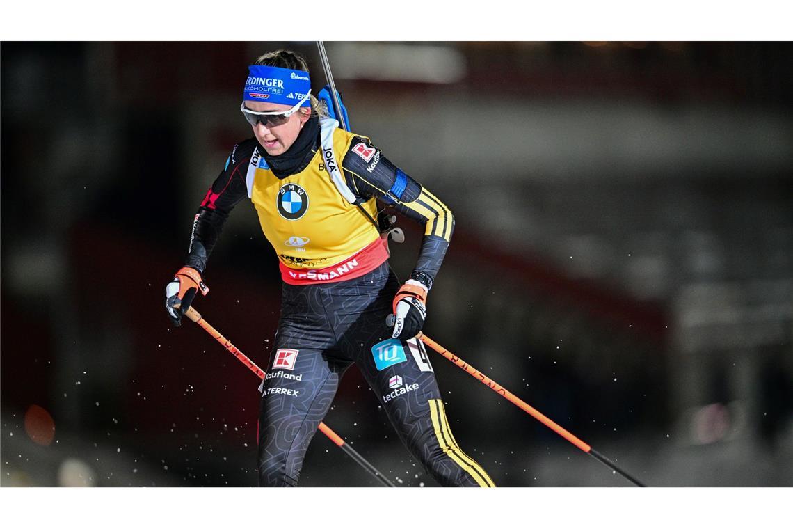 Franziska Preuß hofft nach ihrem verkorksten Saisonstart auf bessere Rennen in Hochfilzen.