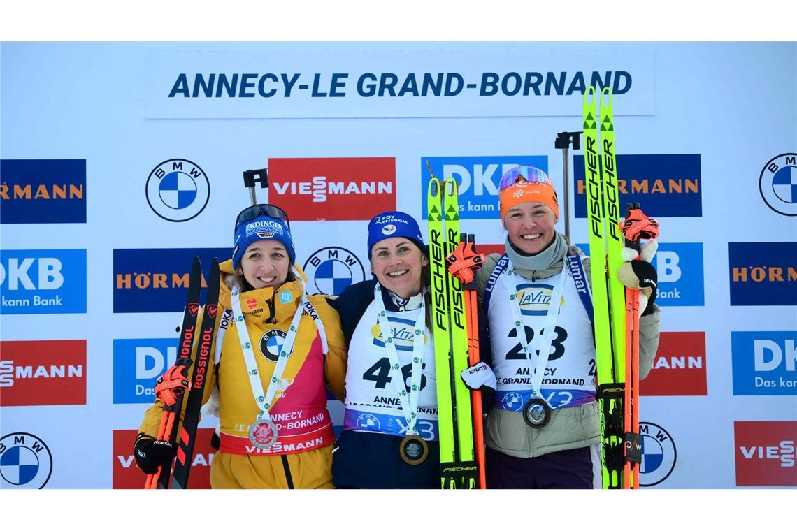 Biathletin Preuß feiert nächsten Sieg - Voigt wird Dritte