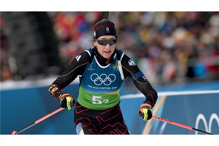 Franziska Preuß musste den nächsten Rückschlag am Schießstand hinnehmen.