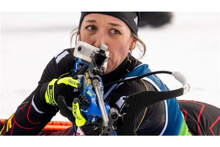 Franziska Preuß strauchelte beim Schießen.