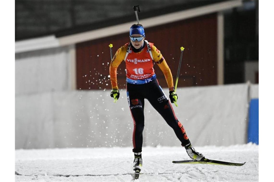 Preuß Dritte in Hochfilzen - Doll und Lesser in Top Ten Franziska Preuß wurde beim Hochfilzen-Weltcup Sprint-Dritte. Foto: Antti Aimo-Koivisto/Lehtikuva/dpa