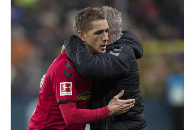 Freiburgs Nils Petersen. Foto: picture alliance / Steffen Schmidt/dpa/Archivbild