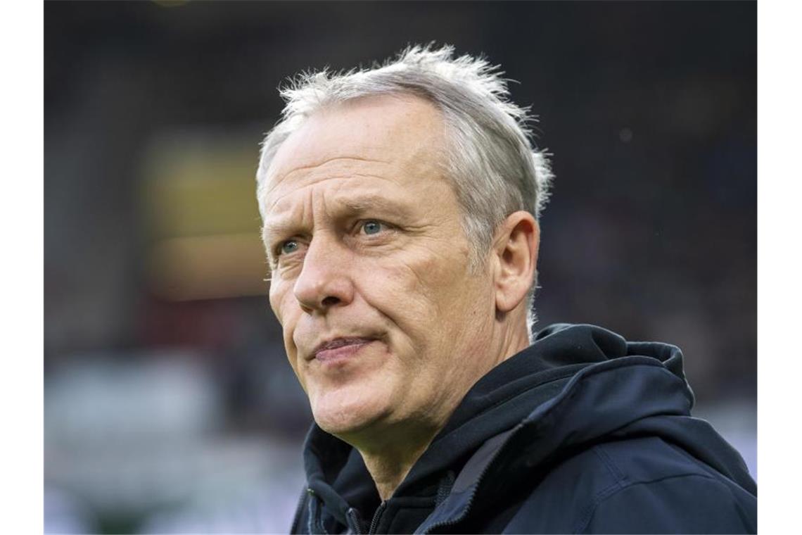 Freiburgs Trainer Christian Streich. Foto: David Inderlied/dpa/Archivbild