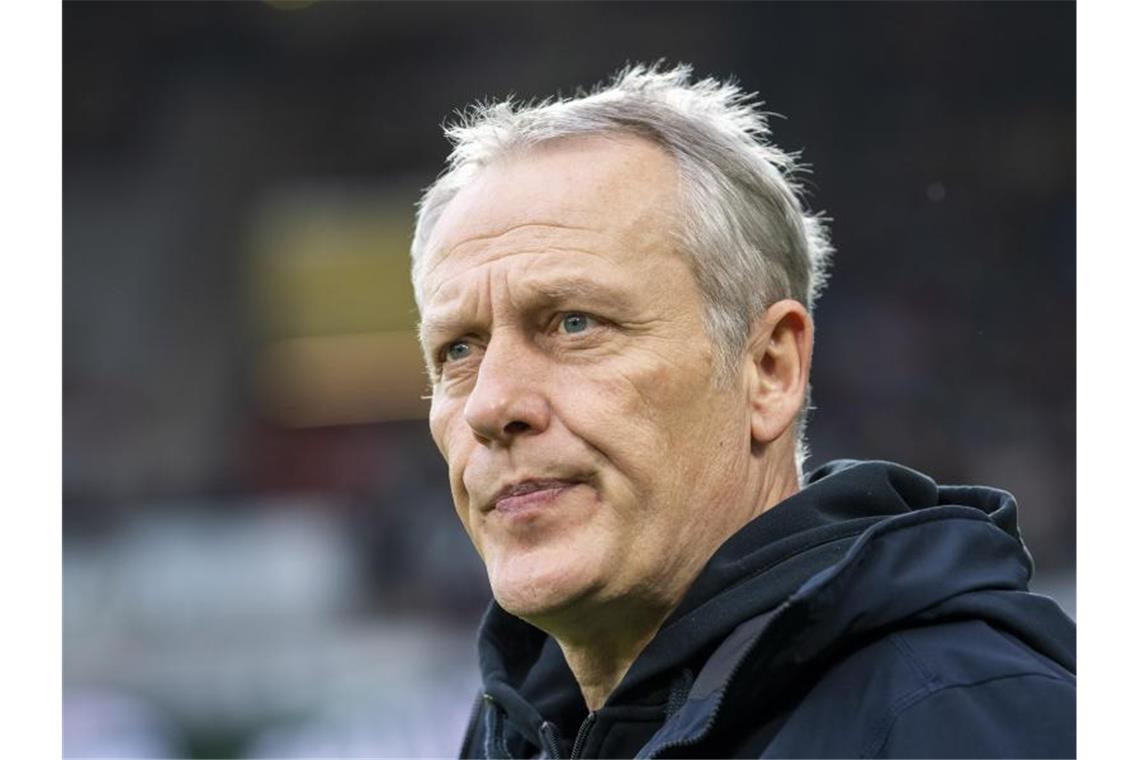 Freiburgs Trainer Christian Streich. Foto: David Inderlied/dpa/Archivbild