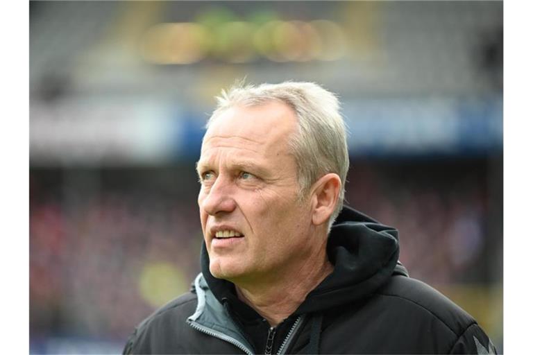 Freiburgs Trainer Christian Streich. Foto: Patrick Seeger/dpa/Archivbild