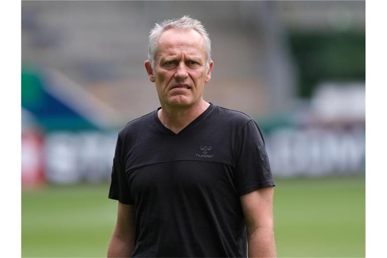 Freiburgs Trainer Christian Streich. Foto: Peter Steffen