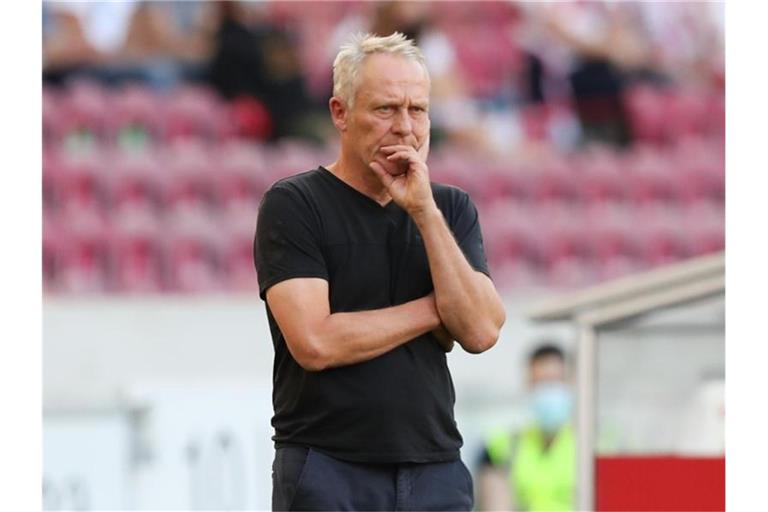 Freiburgs Trainer Christian Streich. Foto: Tom Weller/dpa/Archivbild