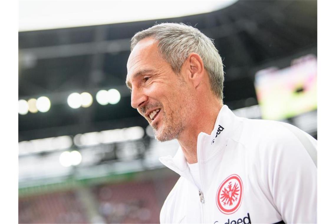 Freut sich auf das Frankfurter Gastspiel in Berlin: Eintracht-Coach Adi Hütter. Foto: Matthias Balk