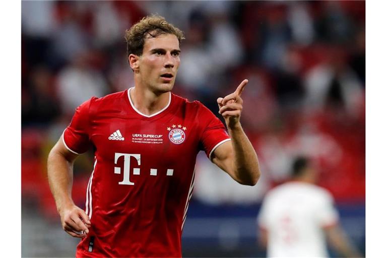 Freut sich auf das Spiel gegen den VfL Bochum: Bayern Münchens Leon Goretzka. Foto: Bernadett Szabo/Pool Reuters/AP/dpa