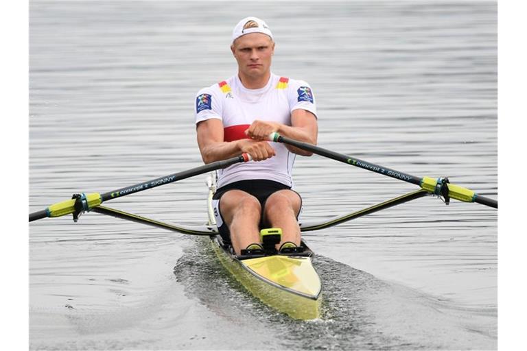 Freut sich trotz aller Corona-Sorgen auf Olympia in Tokio: Ruderer Oliver Zeidler. Foto: Helmut Fohringer/APA/dpa