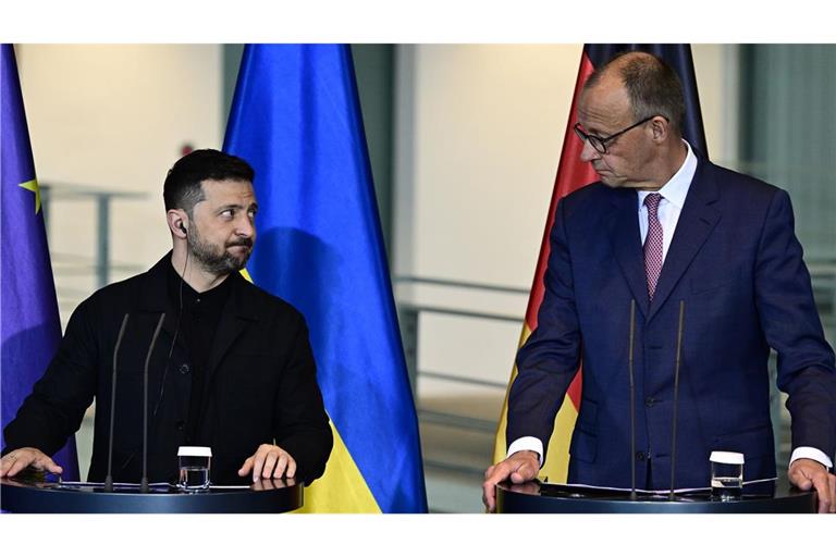 Friedrich Merz empfängt am Montag Wolodymyr Selenskyj in Berlin (Archivfoto).