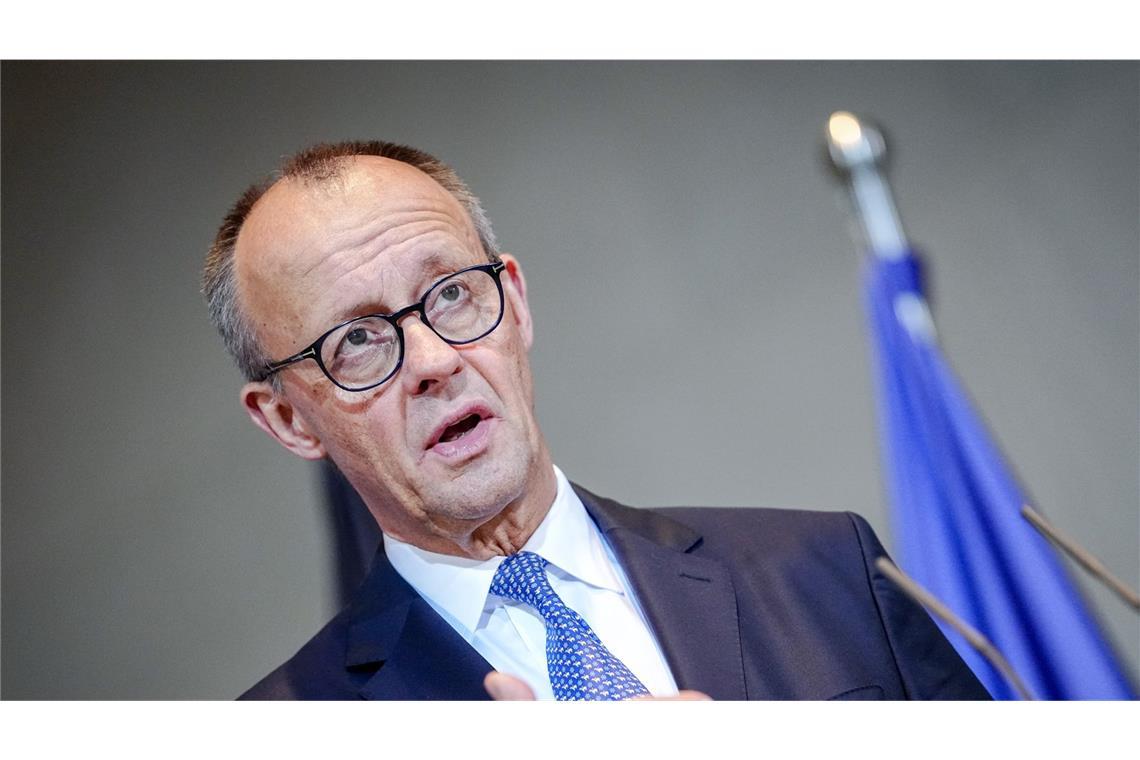 Friedrich Merz erwartet die Abstimmung am Freitag. (Archivbild)