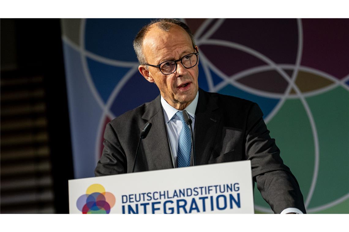 Friedrich Merz nahm an der Verleihung des TALISMAN-Preises für gesellschaftlichen Zusammenhalt der Deutschlandstiftung Integration teil.