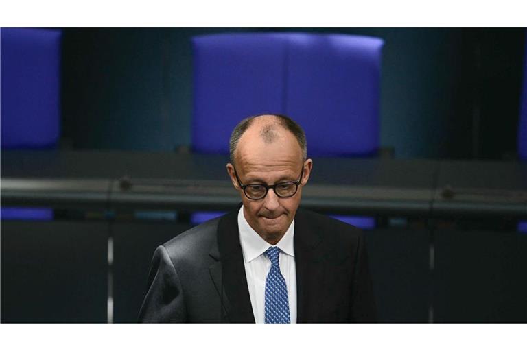 Friedrich Merz war im ersten Anlauf zur Kanzlerwahl gescheitert.
