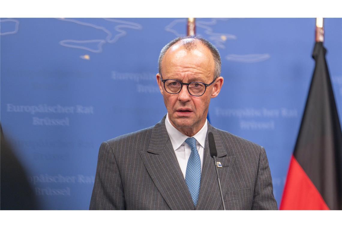 Friedrich Merz zeigte sich mit dem gefundenen Kompromiss zufrieden.