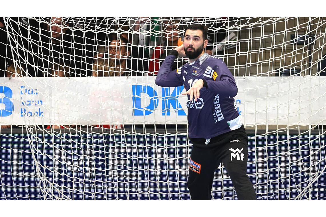 Nerven behalten im Schlüsselspiel Frisch-Auf-Keeper Tibor Ivanisevic zeigte eine starke Leistung.