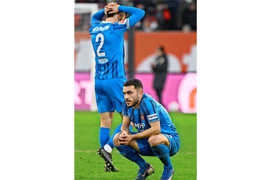 Frustrierte Heidenheimer: Marnon Busch (li.) und Arijon Ibrahimovic