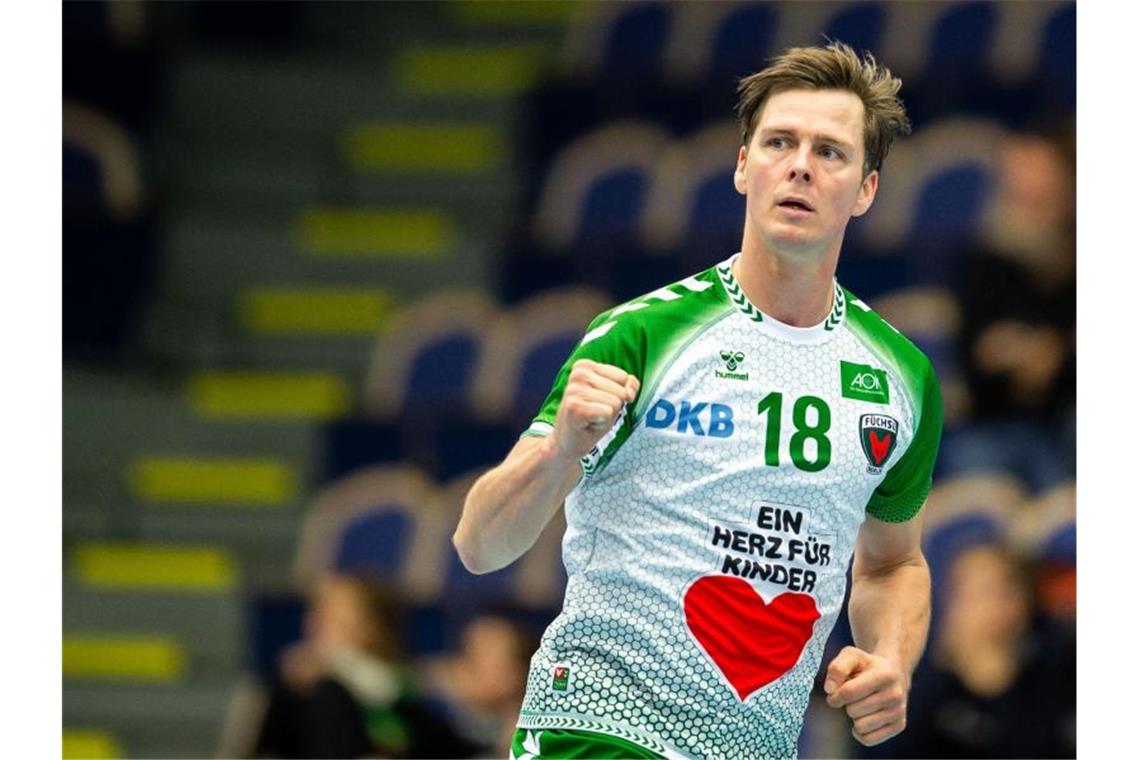 Füchse-Spieler Hans Lindberg erzielte acht Treffer. Foto: Christoffer Borg Mattisson/Bildbyran via ZUMA Press/dpa