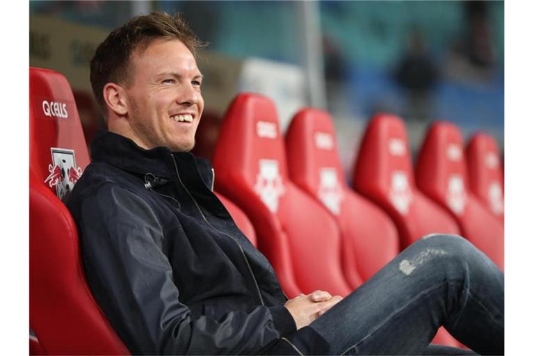 Fühlt sich bei RB Leipzig sichtlich wohl: RB-Coach Julian Nagelsmann. Foto: Jan Woitas/dpa-Zentralbild/dpa