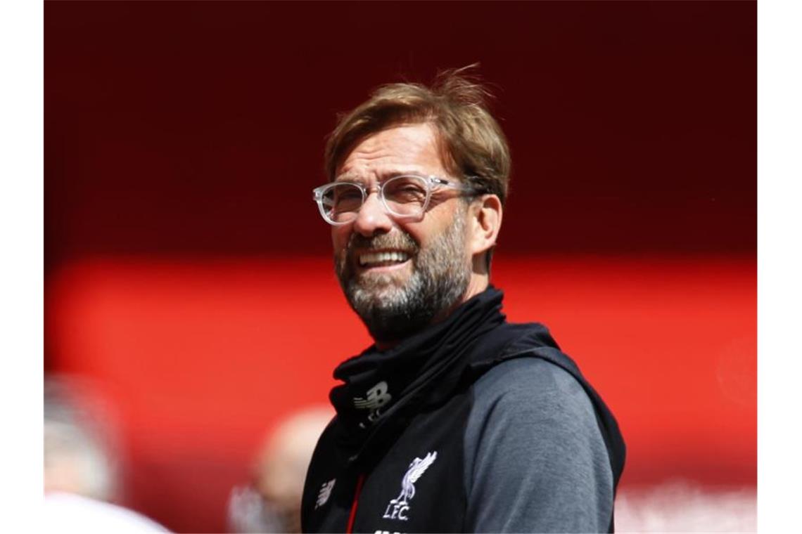 Klopp reagiert ausweichend auf Bundestrainer-Frage Fühlt sich vorerst sehr wohl beim FC Liverpool: Trainer Jürgen Klopp. Foto: Cath Ivill/Pool Reuters/AP/dpa