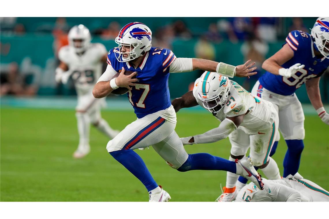 Führte die Buffalo Bills zum Sieg gegen die Miami Dolphins: Quarterback Josh Allen.