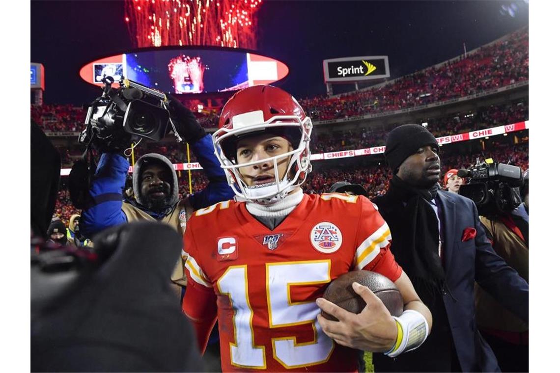 NFL: Große Show von Mahomes - Feuerwerk-Reserve aufgebraucht Führte die Kansas City Chiefs zum Sieg: Star-Quarterback Patrick Mahomes. Foto: Rich Sugg/TNS via ZUMA Wire/dpa