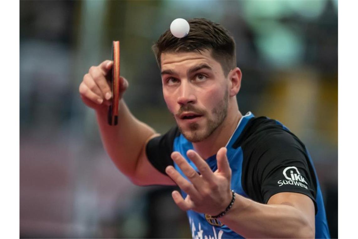 Saarbrücker Tischtennis-Herren gewinnen deutschen Pokal Führte Saarbrücken zum Pokalsieg: Patrick Franziska. Foto: Bernd Thissen/dpa