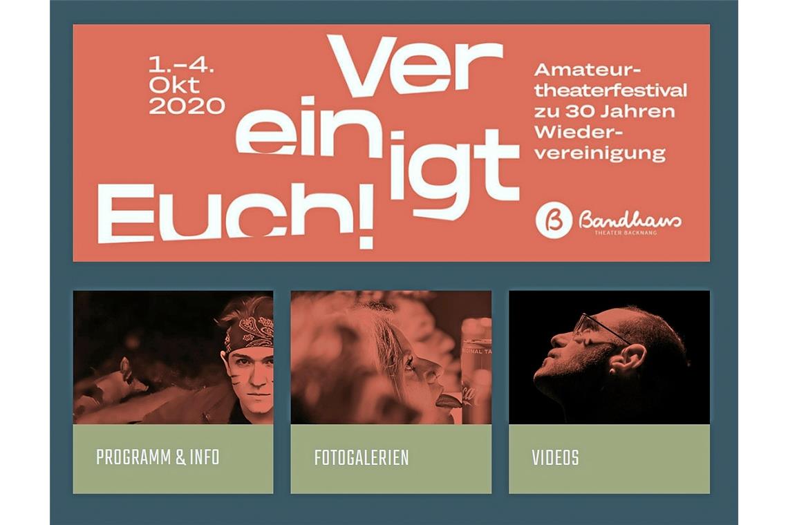 Fünf Bürgerbühnen sind beim Festival dabei. Screenshot des Theaterblogs auf der BKZ-Homepage