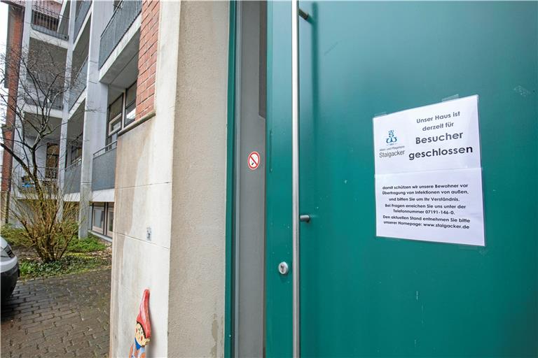 Für Besucher sind die Türen der Alten- und Pflegeheime der Region geschlossen. Foto: A. Becher