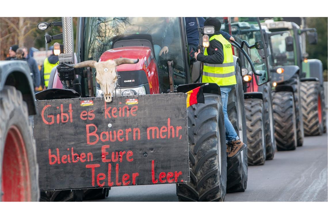 Für den 8.1. haben Landwirte wieder Proteste angekündigt.