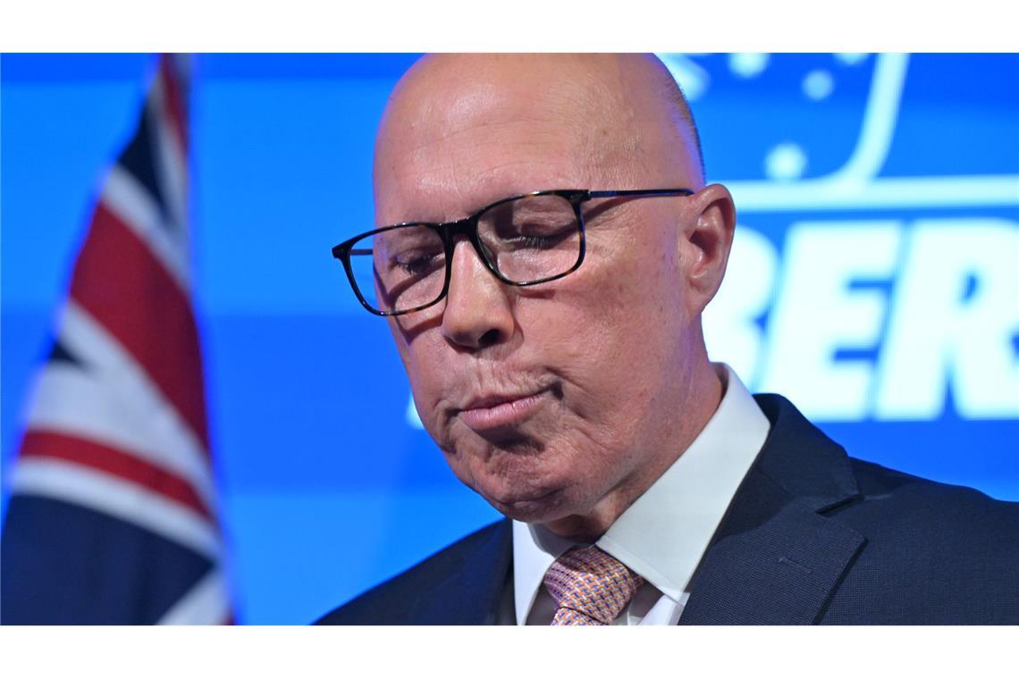 Der Trump-Effekt: Wahl-Debakel für Australiens Konservative Für den Chef der Konservativen, Peter Dutton, wird bereits ein Nachfolger gesucht.