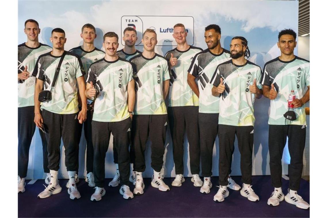 Die Chancen der deutschen Ballsport-Teams in Tokio Für die Auswahl des Deutschen Basketball Bundes wäre eine Medaille in Tokio eine Sensation. Foto: Frank Rumpenhorst/DOSB/dpa