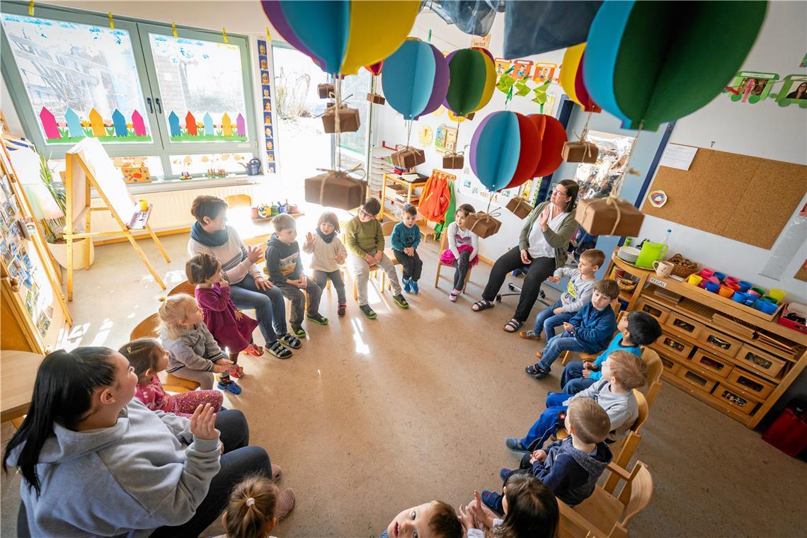 Backnang will Kita-Öffnungszeiten prüfen Für die Kinderbetreuung, wie hier in der Kita Bertha von Suttner, gibt die Stadt Backnang viel Geld aus. Aber passen die Angebote auch zu den Bedürfnissen der Eltern? Das wurde nun in einer Umfrage ermittelt. Archivfoto: Alexander Becher