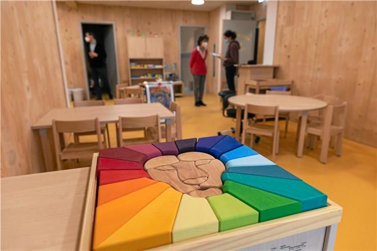 Für die Kindergarten- und Schulverwaltung wurde im Rathaus nun eine eigene Stelle geschaffen. Dies war nötig, da das Betreuungsangebot immer größer wurde. So gibt es im Kindergarten Ziegeläcker inzwischen Platz für 94 Kinder in vier Gruppen. Foto: Alexander Becher