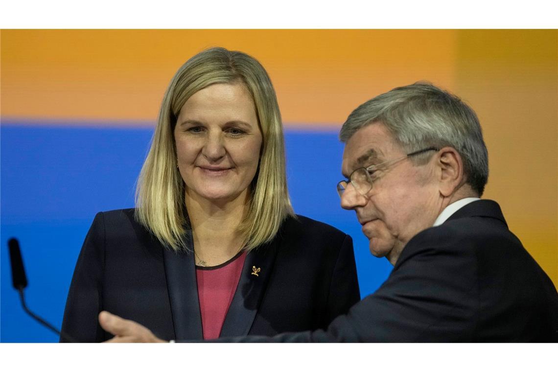 Für die neue IOC-Chefin Kirsty Coventry wird Thomas Bach ein wichtiger Ratgeber bleiben.