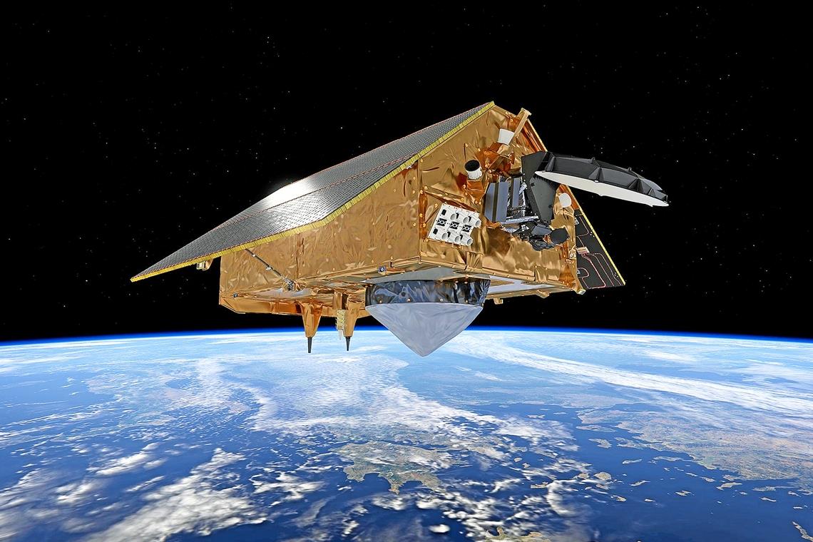 Für die Tesat ist das Pandemiejahr 2020 sehr gut verlaufen. Zu den Projekten zählte auch Sentinel-6, ein Satellit des europäischen KopernikusProgramms zur Klimaüberwachung, für den Tesat einige wesentliche Bestandteile lieferte. Foto: ESA/ATG Medialab
