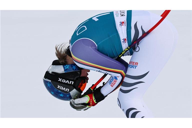 Für Emma Aicher reichte es nicht zum Gewinn des Abfahrts-Weltcups.