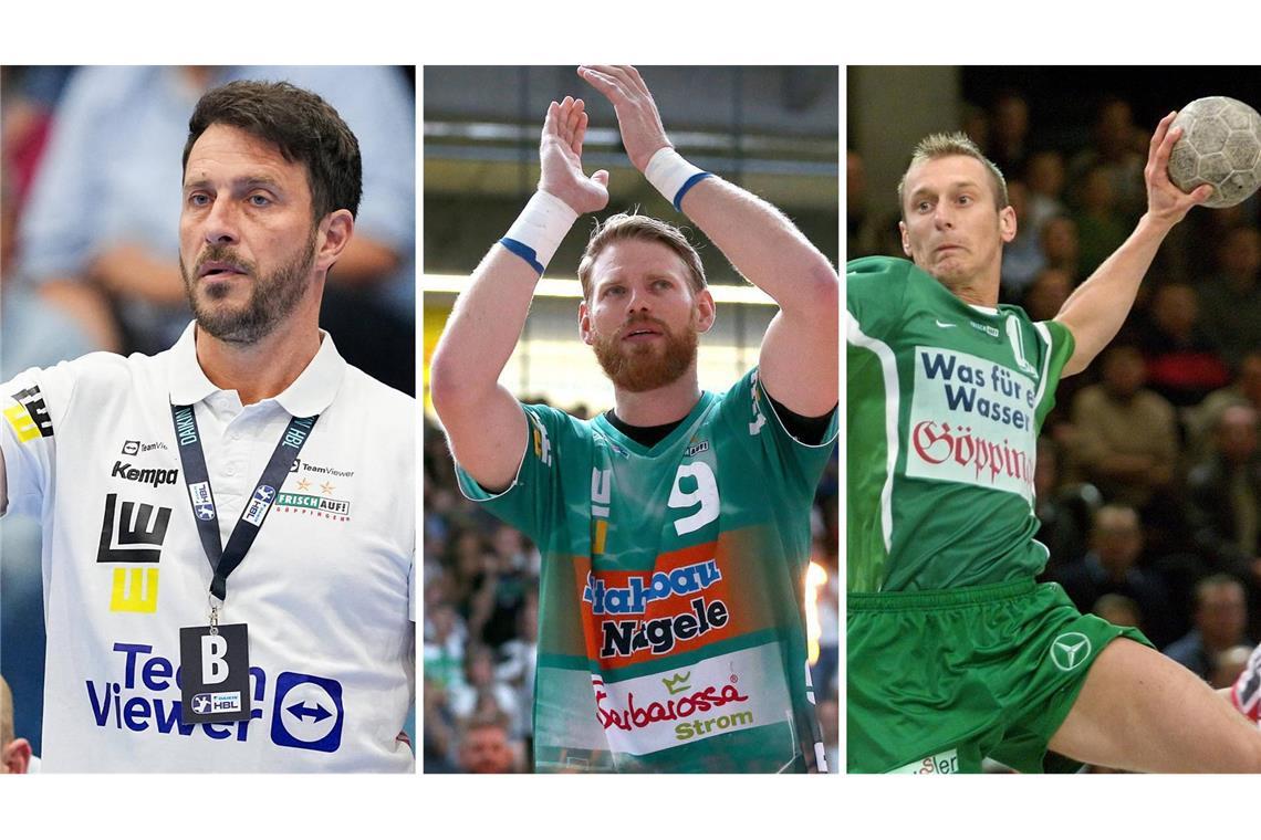 Für Frisch Auf im Einsatz: Ben Matschke, Manuel Späth, Matthias Dudium (v.li.).