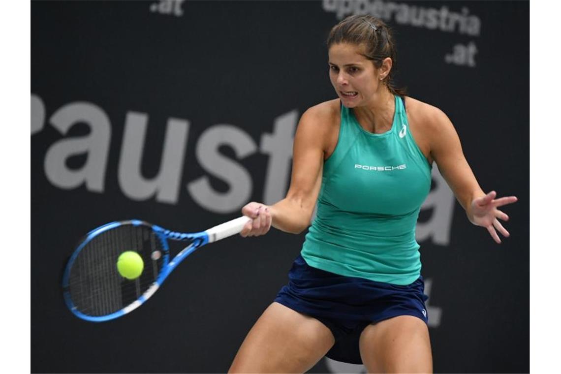 Petkovic gewinnt deutsches Tennis-Duell in Linz Für Julia Görges ist das Turnier in Linz bereits beendet. Foto: Barbara Gindl/APA/dpa