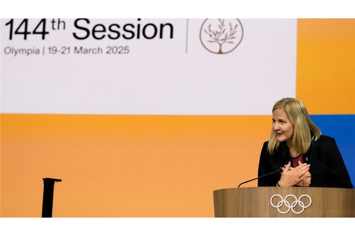 Für Kirsty Coventry